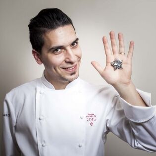  Ludovic Tura,  le plus jeune étoilé Michelin de France, et chef  du restaurant ‟Une table au sud‟. Marseille. 2014