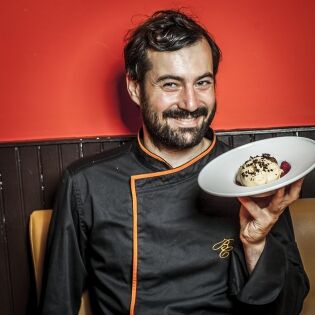   Frédéric Charlet, chef du restaurant ‟Le Bistrot du cours‟. Marseille. 2015
